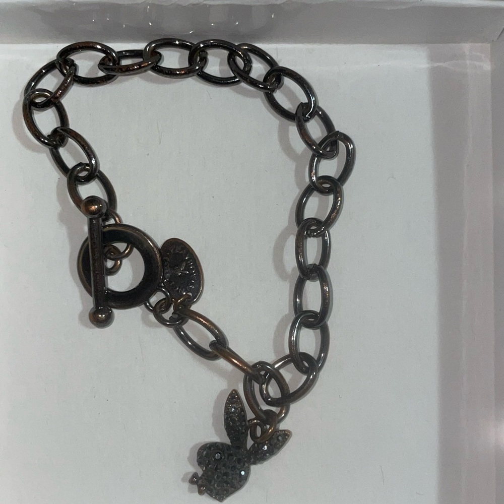 Silver playboy bracelet